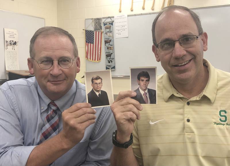 Kent Weber and Jeff Maierhofer teachers at Seneca High School.