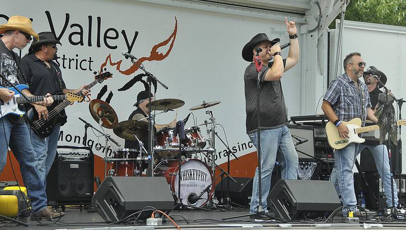 Whiskeyfist entertains the crowd at Montgomery Fest in 2016.