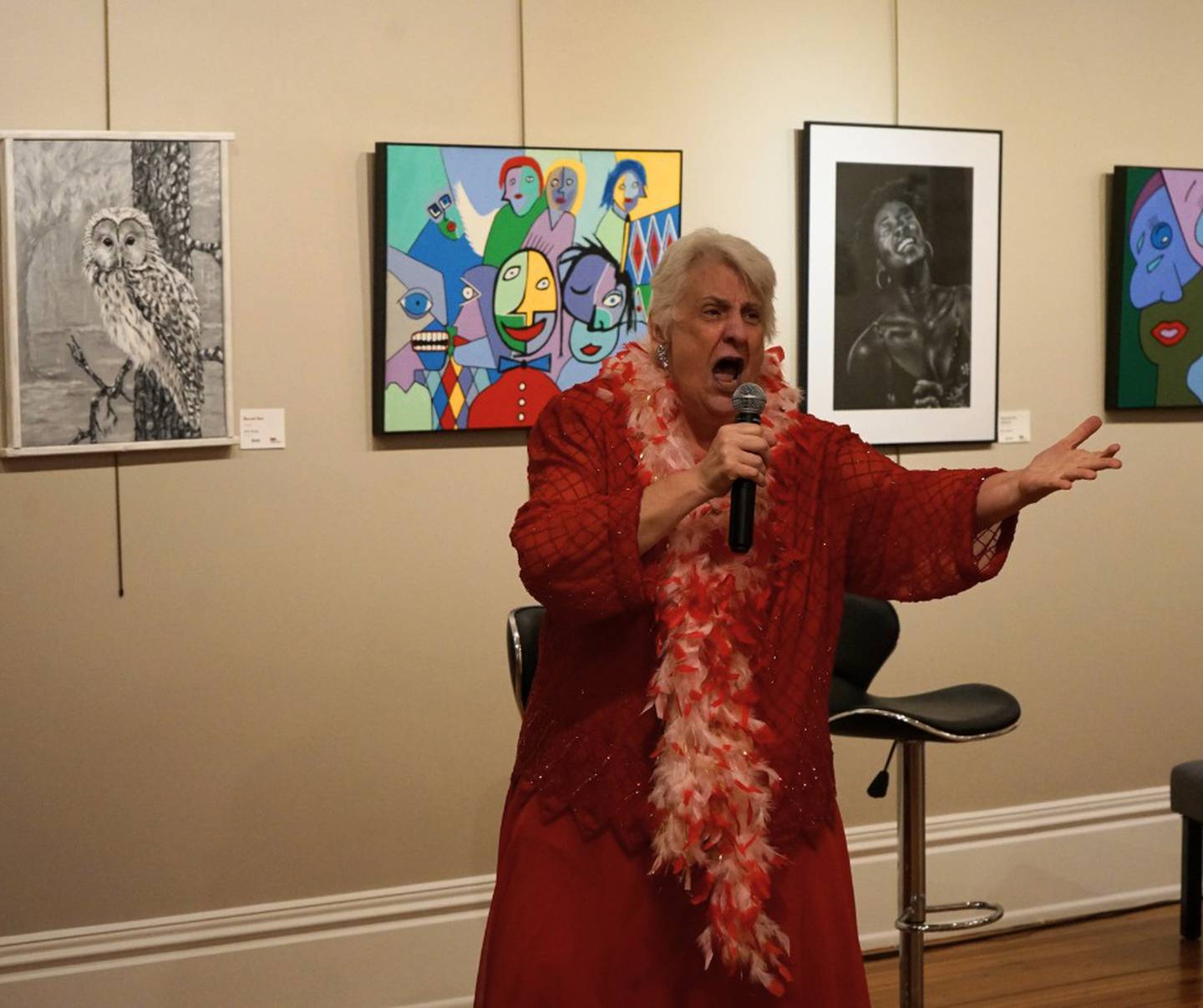 Christine Tremayne sang and performed a monologue during Dixon Stage Left Senior Theater's production of "We Still Got It," on Oct. 26 at The Next Picture Show in Dixon.