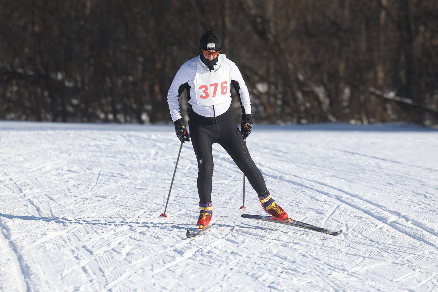 Chris Wilson, of Oswego, takes first place in the Joliet Nordic Ski Club 4k race on Saturday, Jan. 20th, 2024 at Woodruff Golf Course in Joliet.
