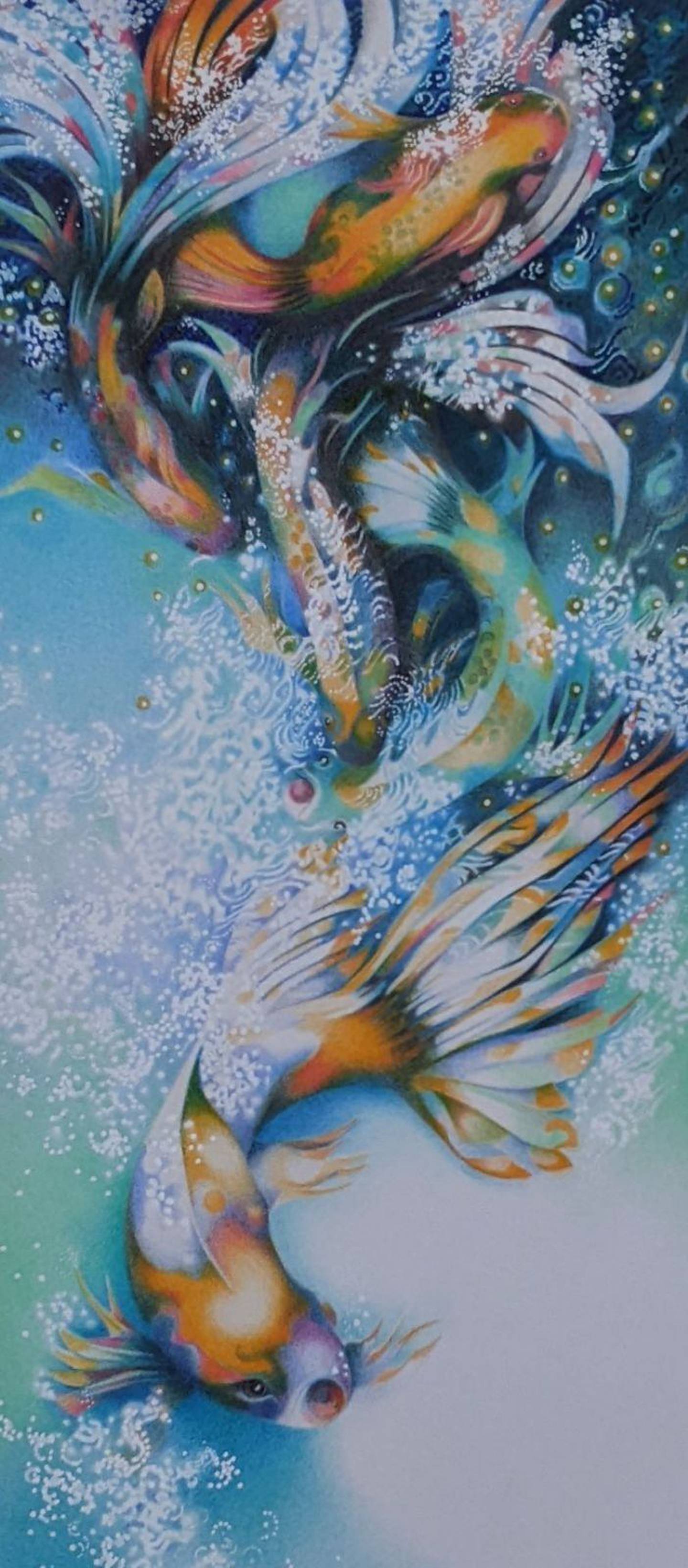 Splash Dance by Joan Bredendick (mixed media)