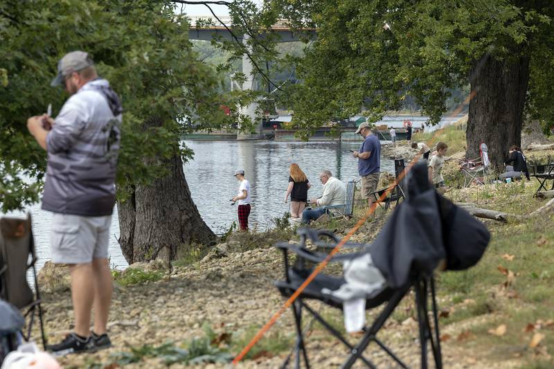 Fifty-three kids signed up for the Cops and Bobbers fishing event in Dixon Saturday, Sept. 20, 2025.