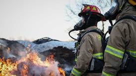 Hay bales catch fire near Union, send black smoke into air 