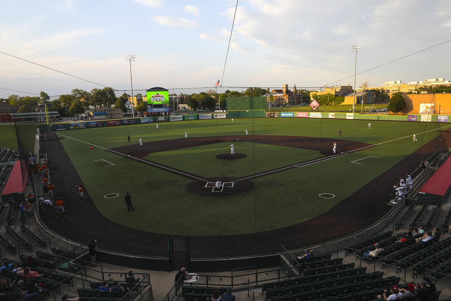 Fans return to the stadium on Thursday, June 3, 2021, at Dupage Medical Group Field in Joliet, Ill. The Slammers hosted the Schaumburg Boomers in their first home series of the season.