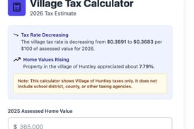 Interactive: What does Huntley’s increased tax levy mean for your tax bill?