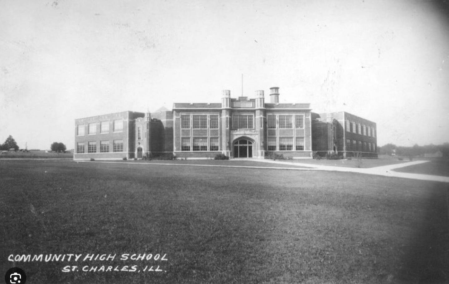 The Thompson Middle School building in St. Charles was formerly the home of the town's St. Charles Community High School, which first opened doors in 1926.