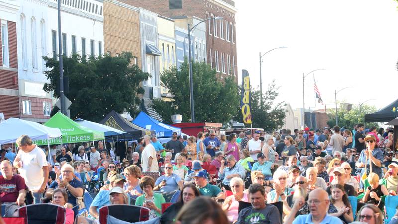 A large crowd attended the first concert of the season during the "Down on Main Street" concert featuring Mae Estes on Friday, June 20, 2025 downtown Princeton. The free public music series continues July 18 with the Dave Matthews Band. On Aug. 8, the party turns classic with Face 2 Face, a tribute to Elton John and Billy Joel. Sept. 4 brings the groove with Electric Avenue, a dynamic band known for their funk, soul and classic rock covers that get everyone dancing and singing along. The series closes with a festive Oktoberfest celebration on Oct, 18, featuring the lively Heidelberg German Band.