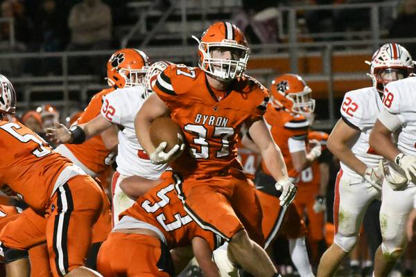 Caden Considine rushes for 3 TDs, Byron scores 56 points to roll past Oregon in Class 3A first-round game
