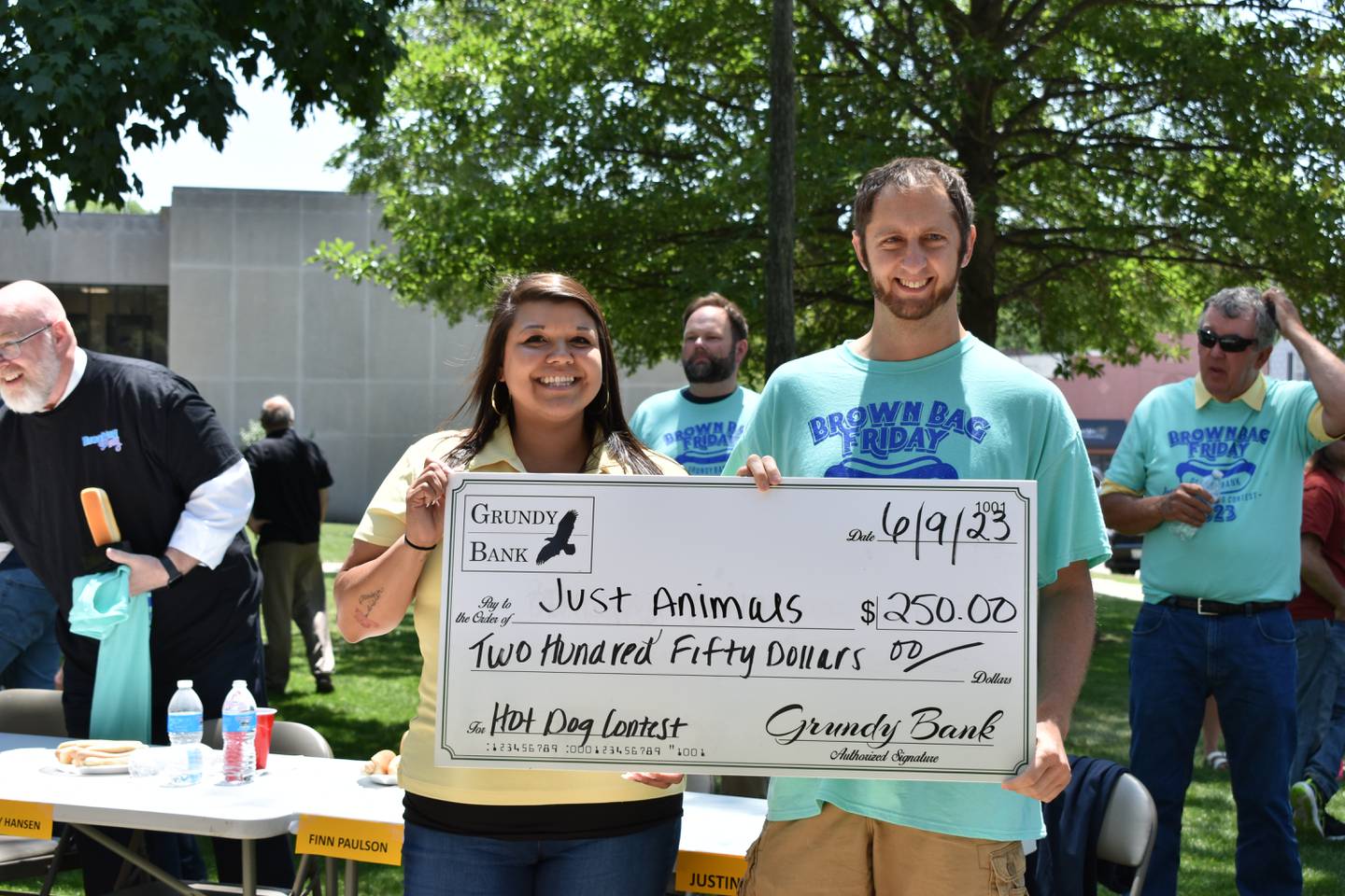Justin Ritz, representing Just Animals, won the donation portion of the contest by raising over $2,000 for Just Animals.