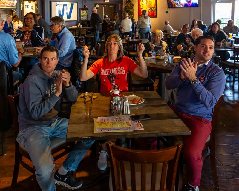 Patrons watch the NFL Draft at Max in McCook.  April 25, 2024.