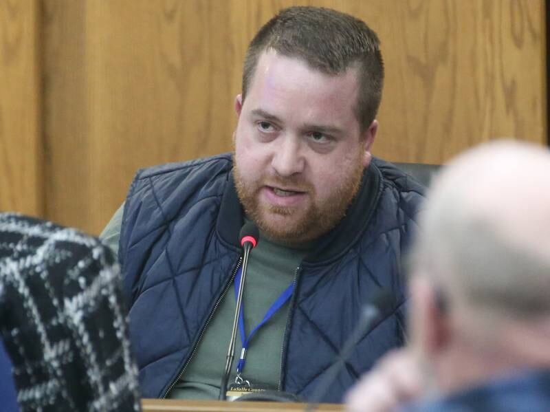 La Salle County Board member Joe Oscepinski comments on a resolution to declare La Salle County as a Non-Sanctuary County for the current flow of asylum seekers (immigrants) caused by the current border enforcement policies on Thursday, Jan. 11, 2023 at the La Salle County Government Complex in Ottawa.