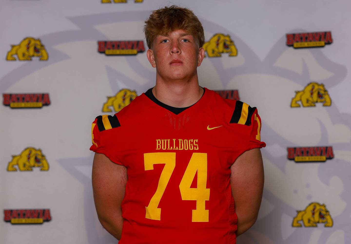 Batavia senior Frank Porcaro. Photo courtesy of Ced Jay Photography/Batavia Football.