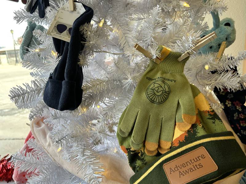 The Polo Woman's Garden Club has its Mitten Tree located in the window of the Polo Pharmacy, 111 E. Mason St.