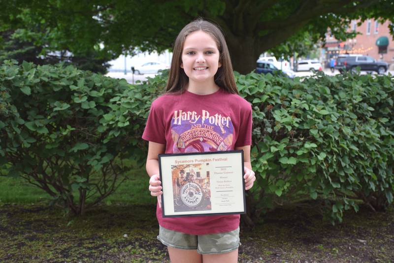 On Wednesday, May 18, 2022, the theme for the Sycamore Pumpkin Festival was announced: “Wish Upon a Pumpkin.” The theme contest winner was Vivian Rubicz, an 11-year-old fifth grader from St. Mary’s School Sycamore.