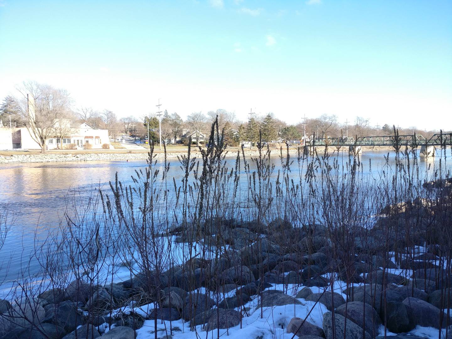 A view of the Fox River from Kava Diem in St. Charles.