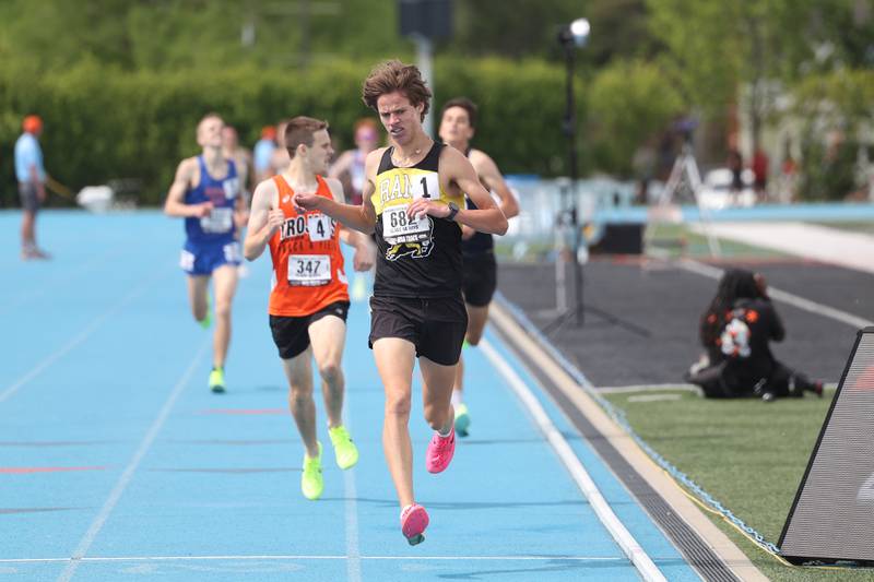 Riverdale's Tommy Murray takes first place in the Class 1A 1600 Meter Run State Finals on Saturday, May 27, 2023 in Charleston.