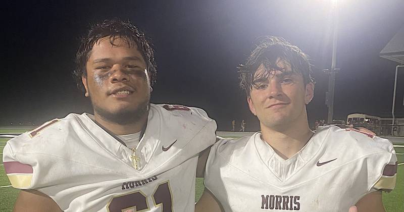 Morris' Tomatoa Le'au (left) and Logan Sparrow;