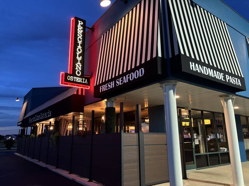 Pesciolino Osteria in Channahon recently revamped its menu and website and remodeled the restaurant in honor of its anniversary.