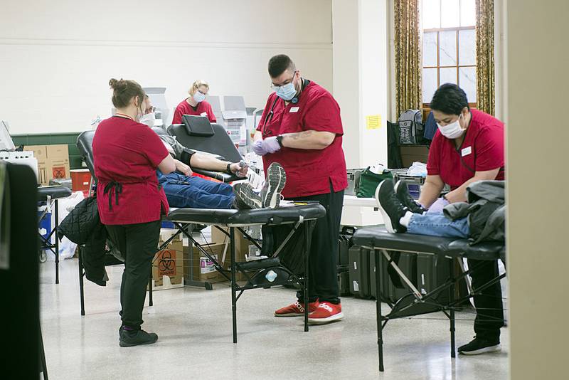 The Red Cross was accepting donations from 9-6 Tuesday, April, 19 and had 126 donors scheduled. It was done in an effort to raise awareness for a fellow scout who suffers from bone marrow failure.