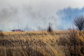 Photos: Wild fire at Green River State Wildlife Area in Harmon
