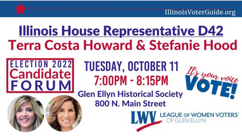 Candidate forum by Glen Ellyn League of Women Voters.