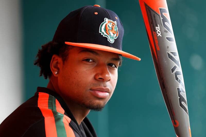 Plainfield East’s Christian Mitchelle is named The Herald-News baseball Player of the Year. Mitchelle was also named Southwest Prairie Conference East Division Most Valuable Player and Most Valuable Pitcher. Wednesday, June 22, 2022 in Plainfield.