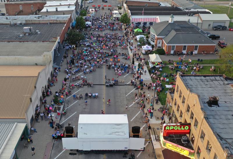 A large crowd attended the Mike and Joe band during the Down on Main Street Concert series on Friday, July 12, 2024 downtown Princeton.