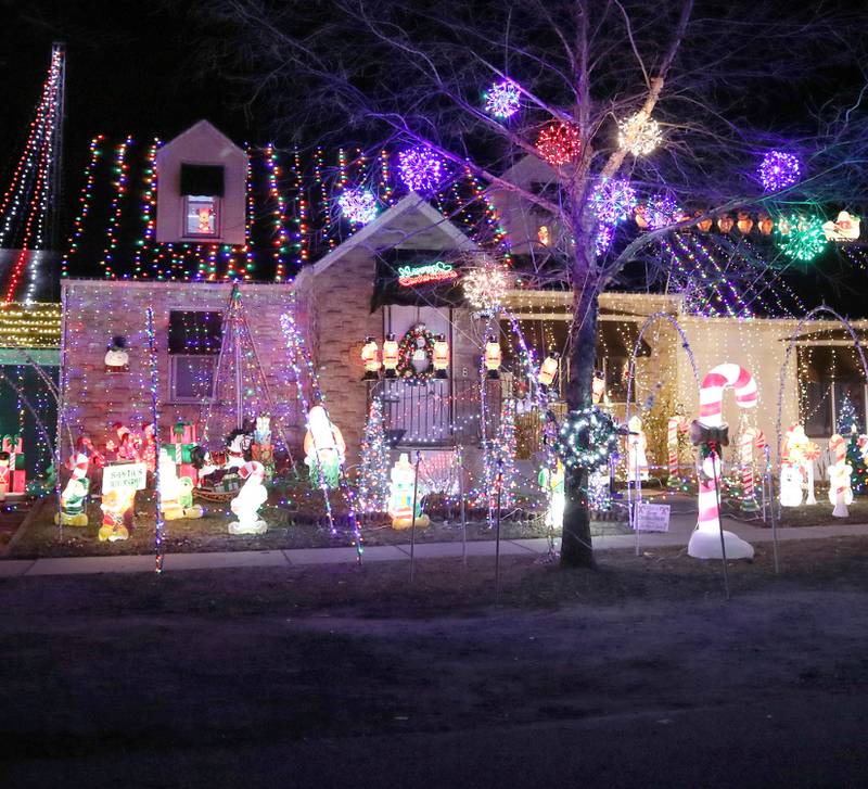 Many homes in DeKalb County were all decked out for the holidays like this one at 126 Stiles Street in Genoa which won third place in the Genoa Area Chamber of Commerce Holiday Light Competition.