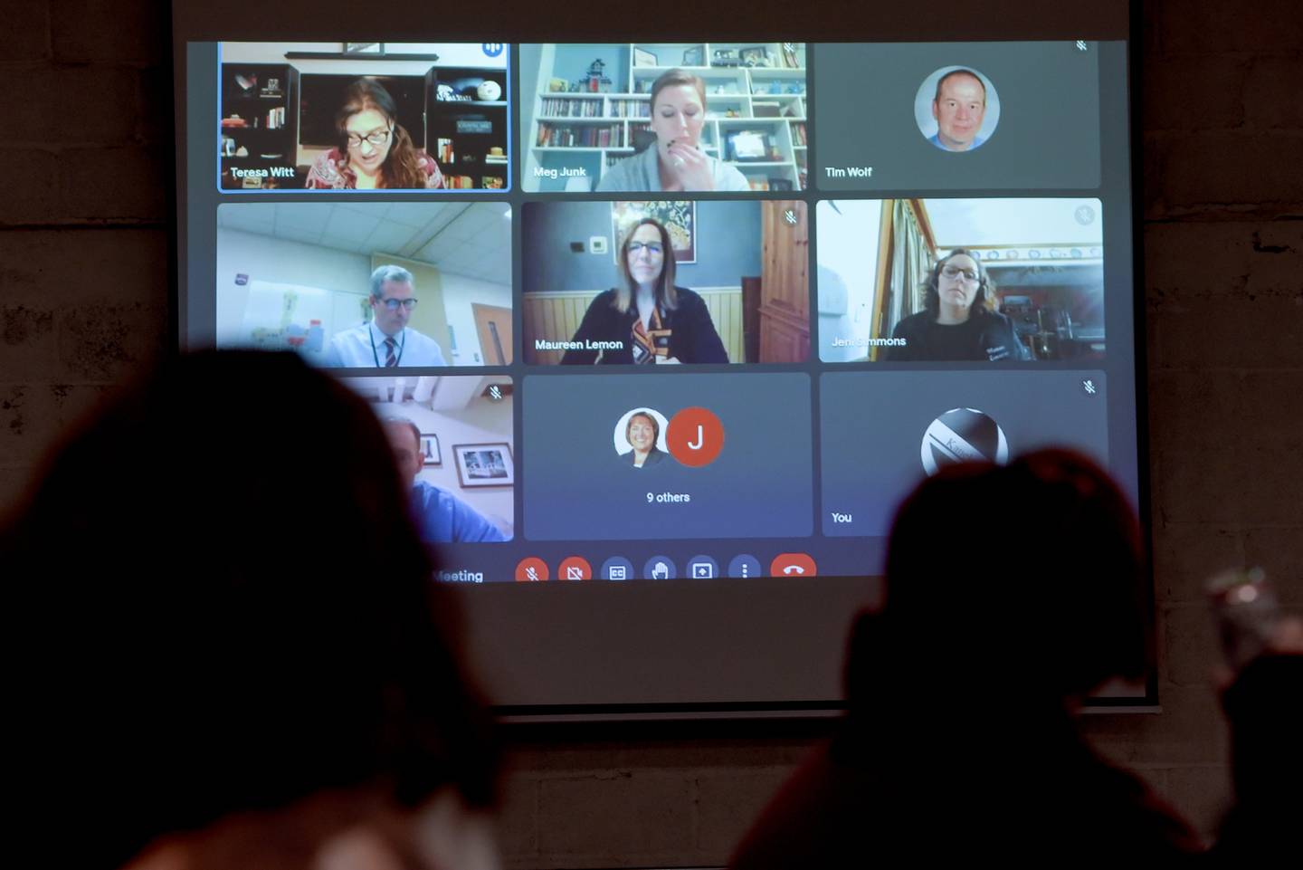 Over 50 parents and around 25 children attended the Kaneland School Board meeting watch party in a private room at Obscurity Brewery in Elburn on Monday, February 14, 2022.