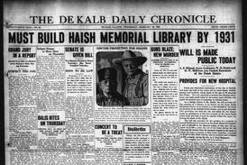 February 24 historical covers: Jacob Haish’s will demands a DeKalb library