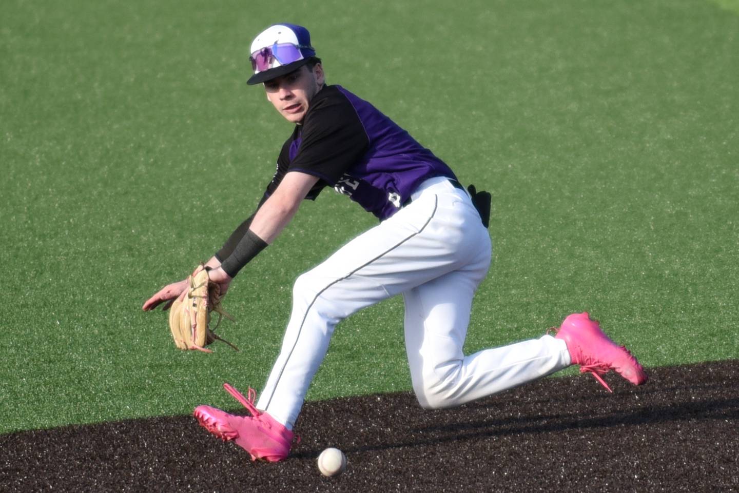 Manteno's Tyler Buehler looks to get in front of a grounder during a game at Herscher Monday, May 11, 2026.