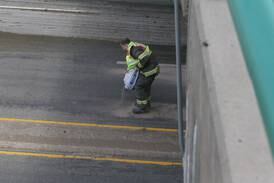 Photos: Peru officers, firefighters investigate crash on Route 251