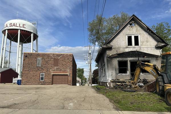 Demolition begins on La Salle home destroyed in January fire