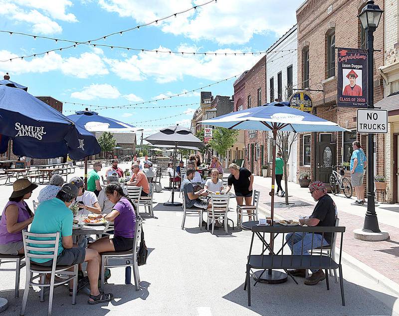 Outdoor dining has been a big hit in Utica