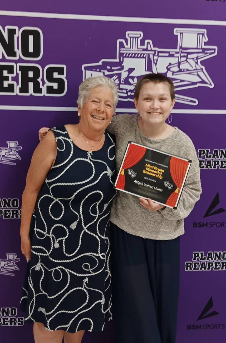 Asher Munar poses after being named one of four recipients of the 2025 Indian Valley Theater Mimi Bryan Memorial Scholarship.