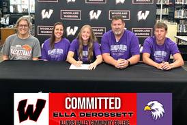 Woodland’s Ella Derossett signs to suit up for Illinois Valley