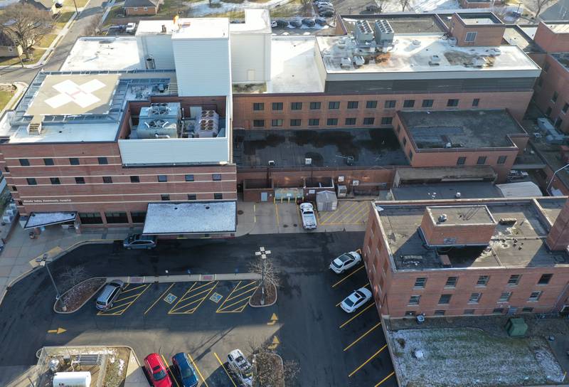 An aerial view of St. Margarets Hospital on Monday, Jan. 23, 2023 in Peru.