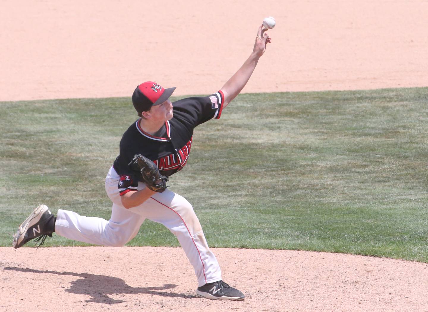 Henry-Senachwine pitcher Mason Johnson delivers a pitch to Newman during the Class 1A state semifinal game Friday, June 2, 2023, at Dozer Park in Peoria.