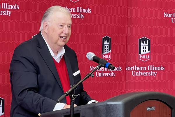 NIU dedicates campus life building to John Peters, former president: ‘An honor I did not anticipate’