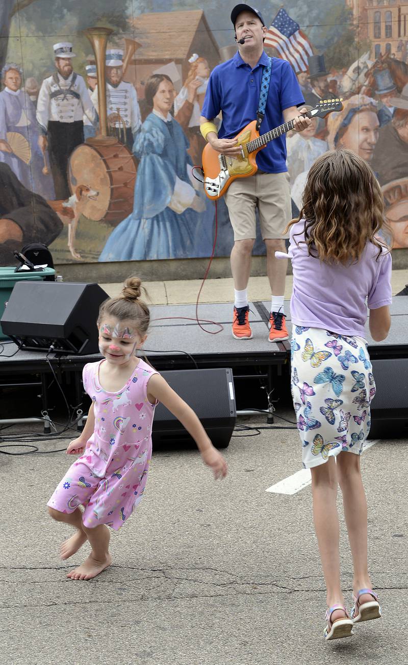 Children dance along to Leonardo Music For Kids on Jackson Street on Saturday, June 11, 2022, during the Ottawa Family Pride Fest.