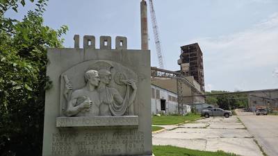 A piece of Dixon history: Cracks in Dixon’s cement plant road 
