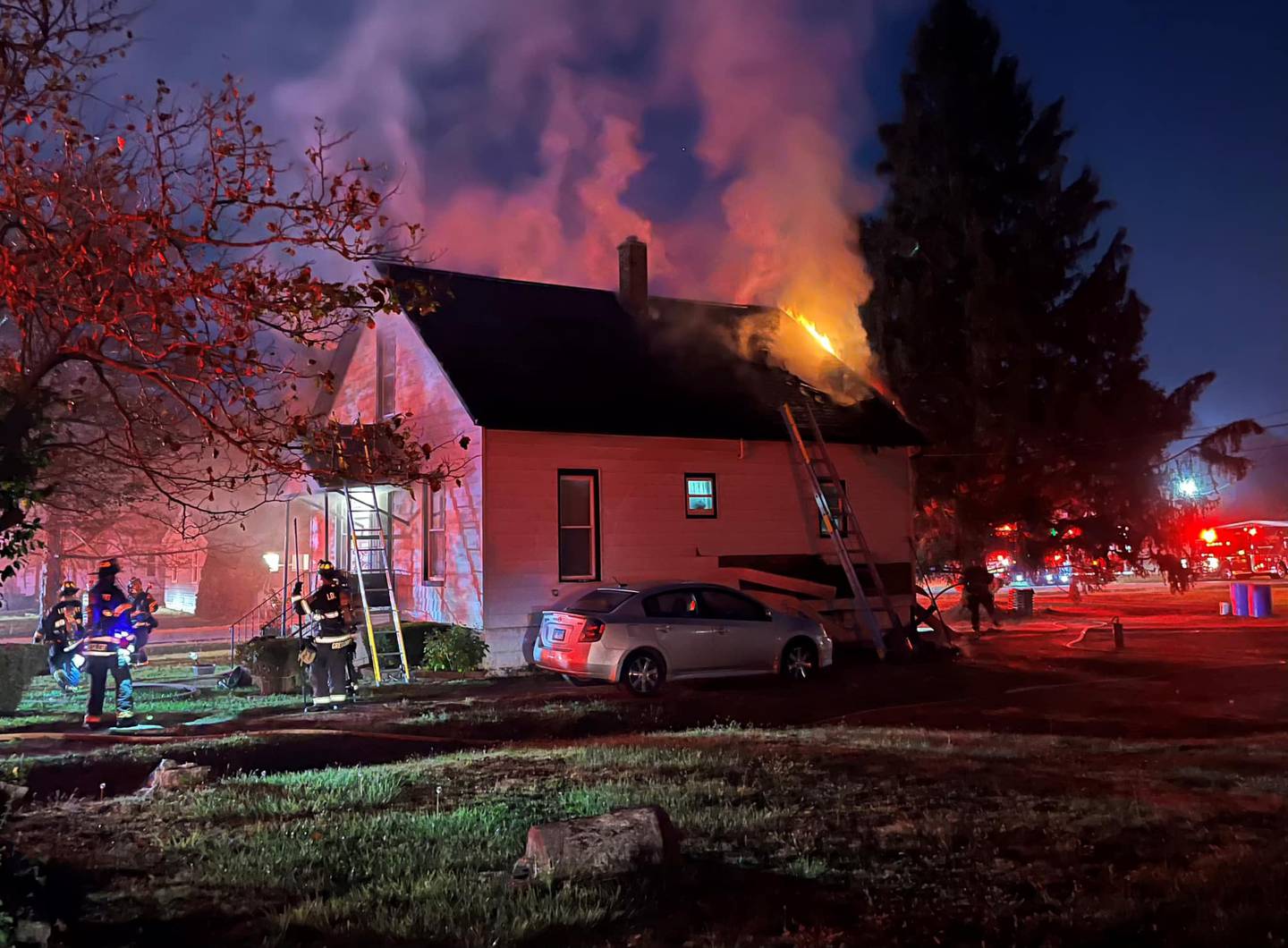 The Lockport Township Fire Protection District responded to a house fire in the 200 block of Wesleyan Street in unincorporated Lockport Township at around 1:59 a.m. on Wednesday, Sept. 18, 2024.