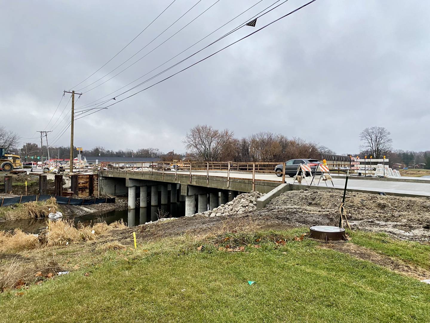 The First Street bridge in DeKalb reopened to traffic Friday, Dec. 1, 2023. The bridge was originally set for a planned closure through August, but the project has seen several delays, DeKalb city officials said.