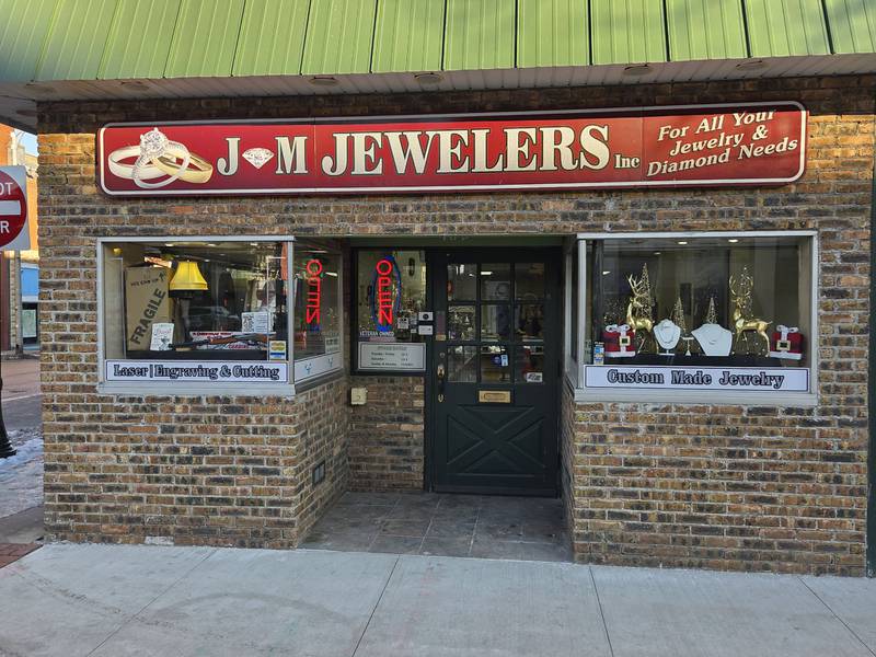 J & M Jewelers, Inc. at 182 N. Chicago St. in Joliet, is seen on Tuesday, December 16, 2025.