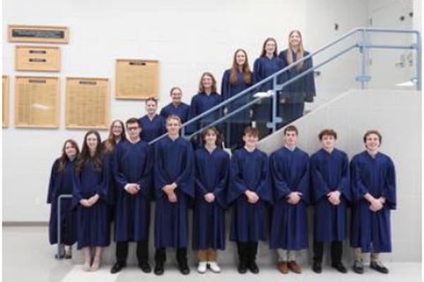 Bureau Valley High School inducts 16 students into National Honor Society 