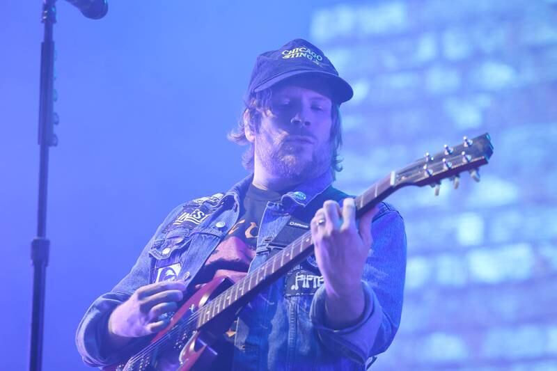 Patrick Stump of Fall Out Boy performs at Riot Fest on Friday, Sept. 20, 2024 in Chicago.