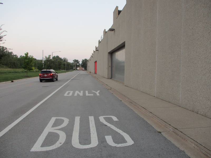 The city of Joliet will move its vehicle maintenance division into the former Pace bus garage at 9 Osgood Street, The 65,000-square-foot building stretches along a city block running from Osgood to Marion streets. Aug. 5, 2025