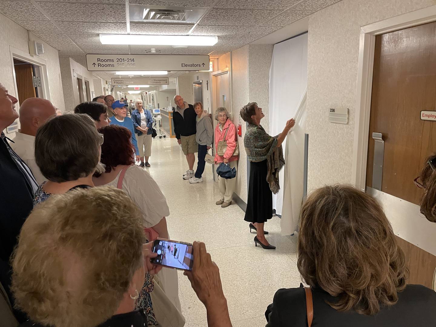 Wagner's children, Jill, Heidi, Patrick and John, wanted her art to be displayed in the hallway at OSF Saint Clare in memory of the care she received at the OSF Richard L. Owens Hospice Home.