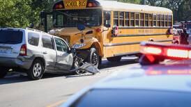 Following school bus crash, Cary man charged with driving under influence of drugs