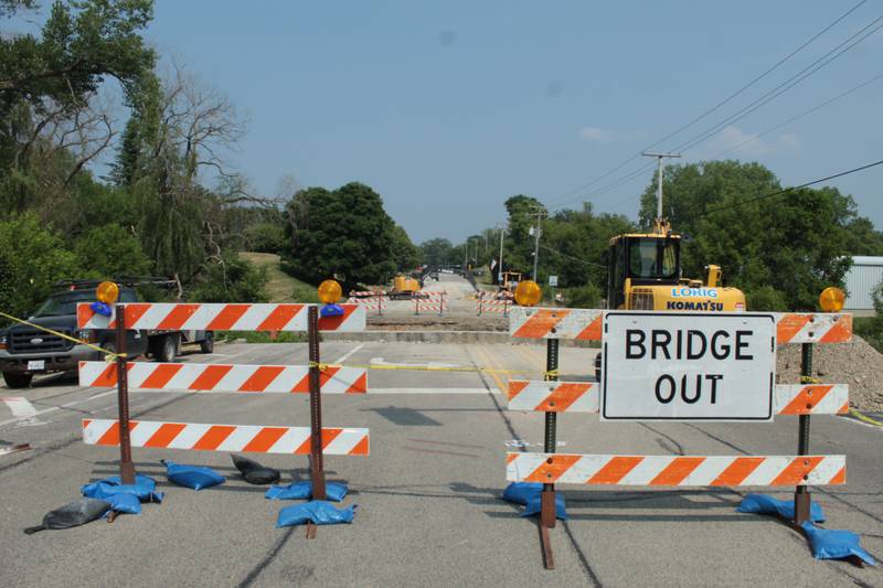The Johnsburg Road bridge, photographed Saturday, June 17, 2023, is in the process of being reconstructed. The project is set to continue through mid-July.